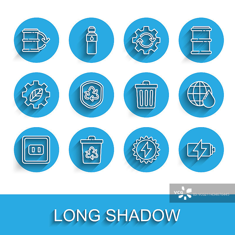 电源插座和回收箱图片素材