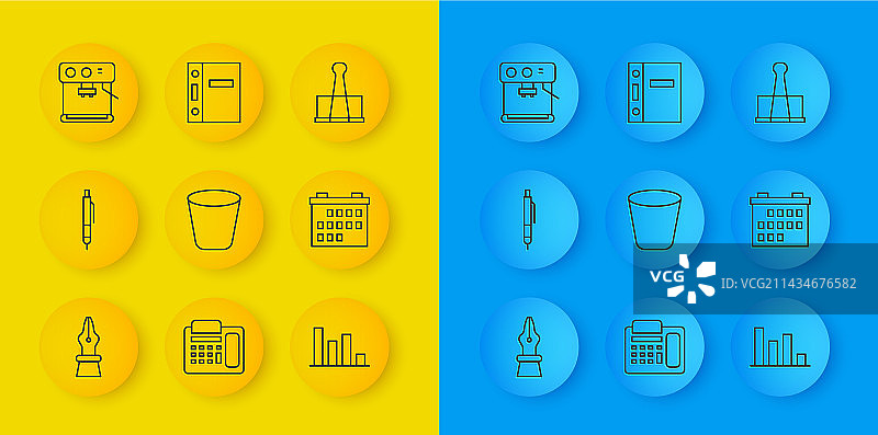 钢笔尖墨水笔垃圾桶馅饼图片素材