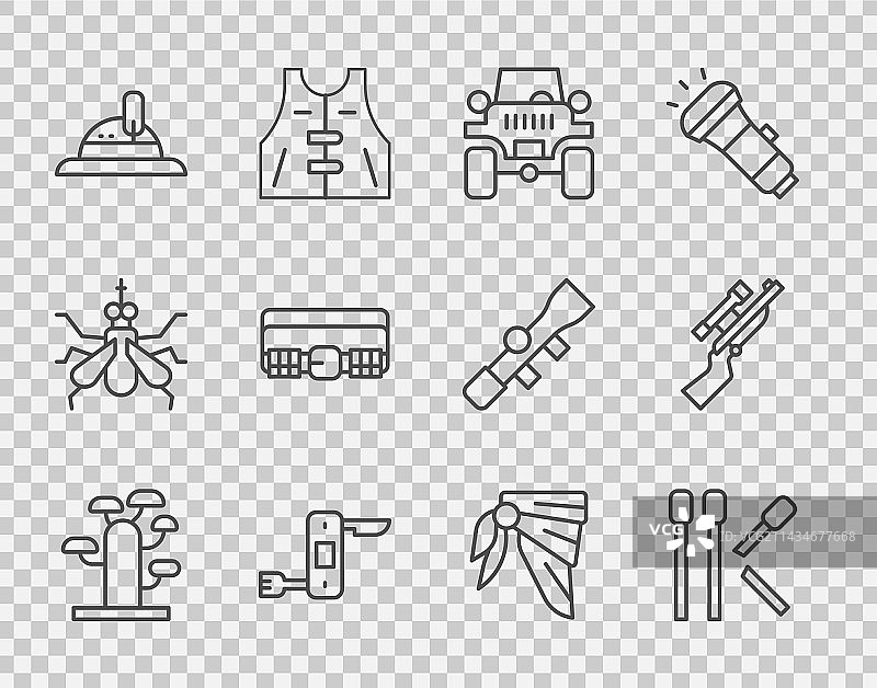 非洲树木越野车火柴图片素材