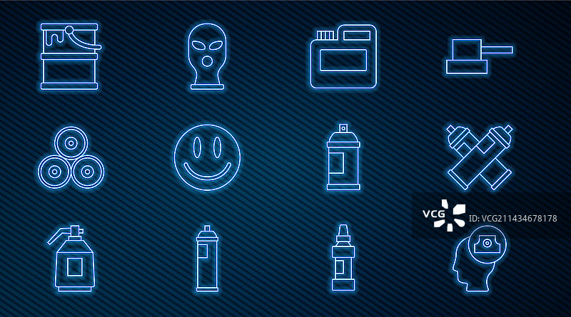 油漆喷雾罐喷嘴盖系列图片素材