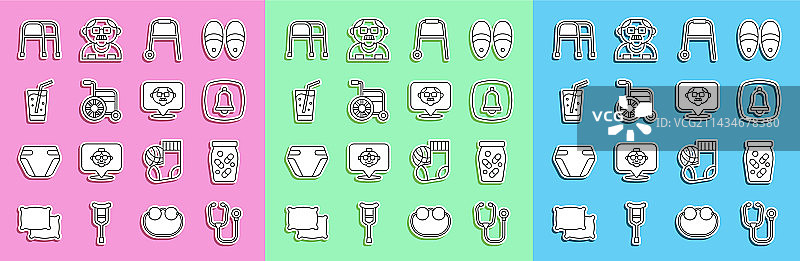 听诊器药瓶药丸图片素材