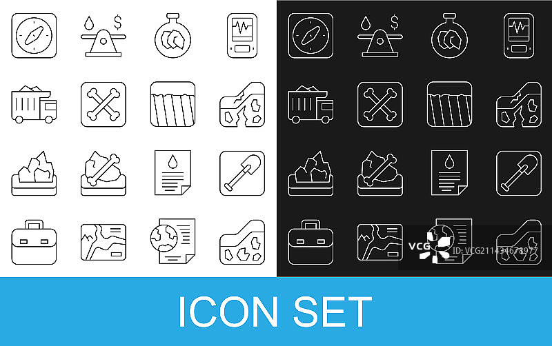 地质断层地面铲图片素材