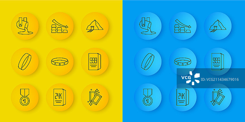 金牌戒指金条24K熔金图片素材