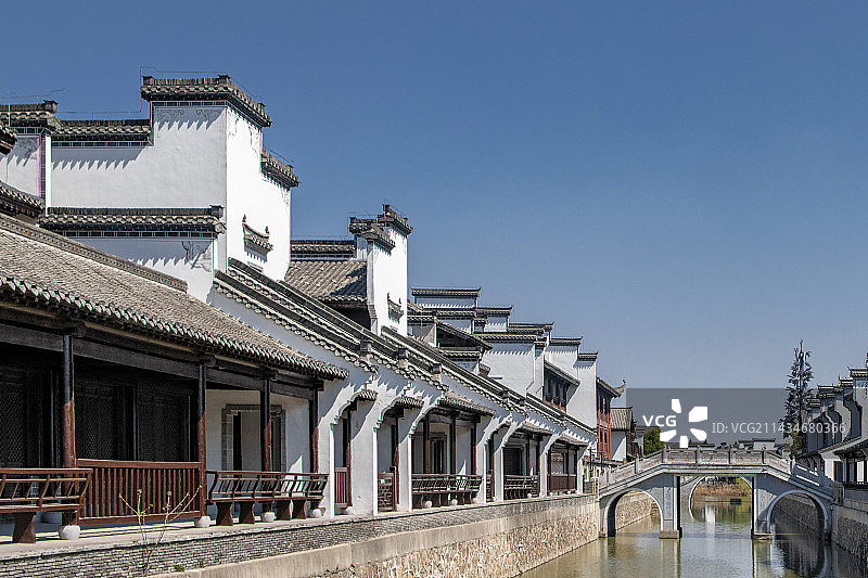 鸠兹古镇  春日小景图片素材