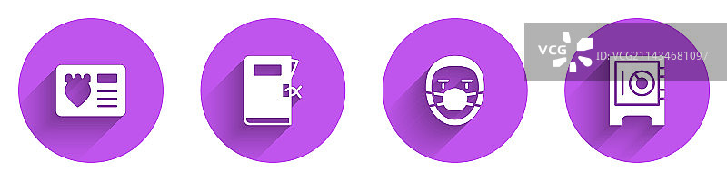 警察徽章证件夹套装图片素材