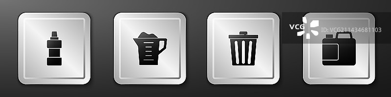 清洁剂、洗衣粉套装瓶图片素材