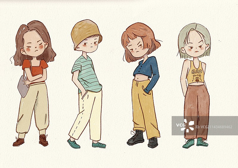 插画人物图片素材