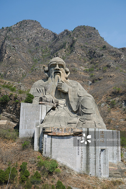 北京圣莲山老子像图片素材