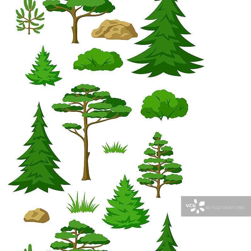 春夏森林图案背景图片素材