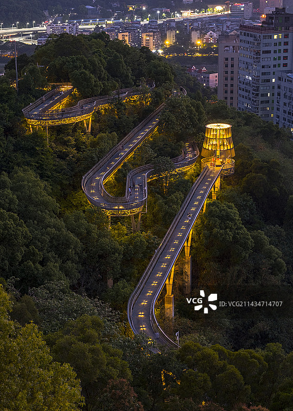 福州/福道城市空中廊道图片素材