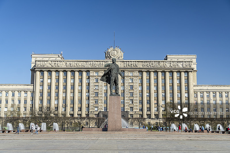 莫斯科广场列宁雕像图片素材