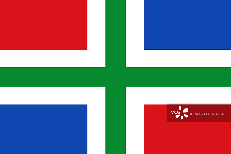 格罗宁根省的旗帜图片素材