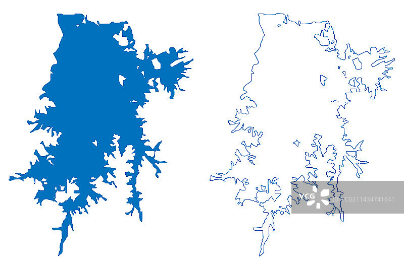 布罗科蓬多水库，南美洲图片素材