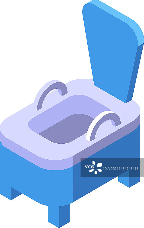 2.5D儿童便盆图标图片素材