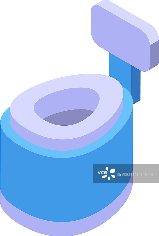 幼儿如厕训练等距图标图片素材