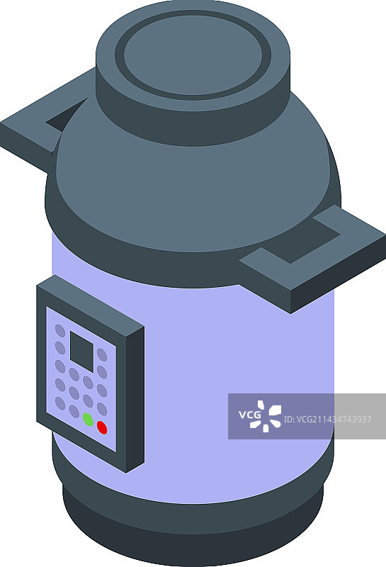 空气炸锅等距图标家居烹饪图片素材