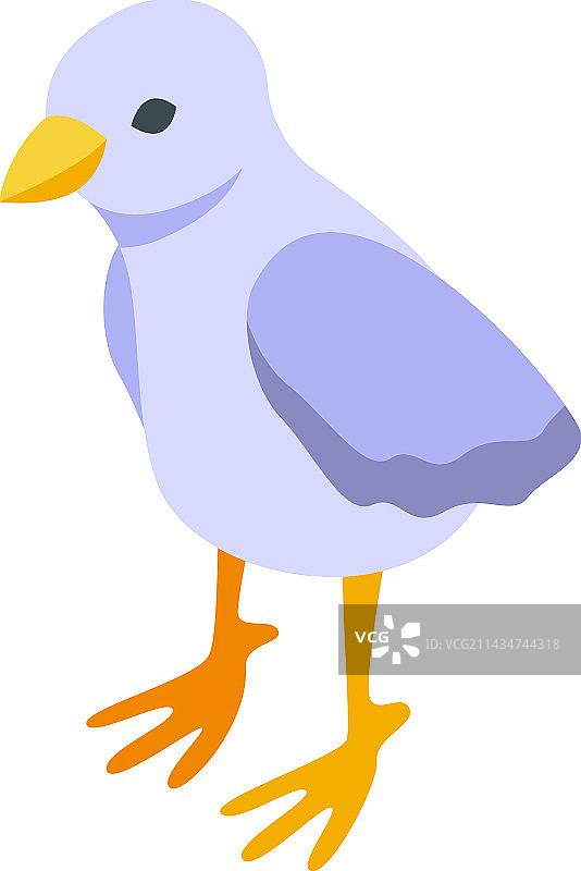 小鸡图标2.5D复活节小鸡图片素材