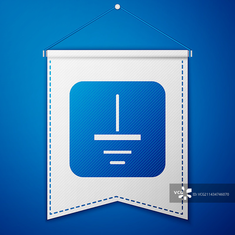 蓝色接地电气符号图标图片素材