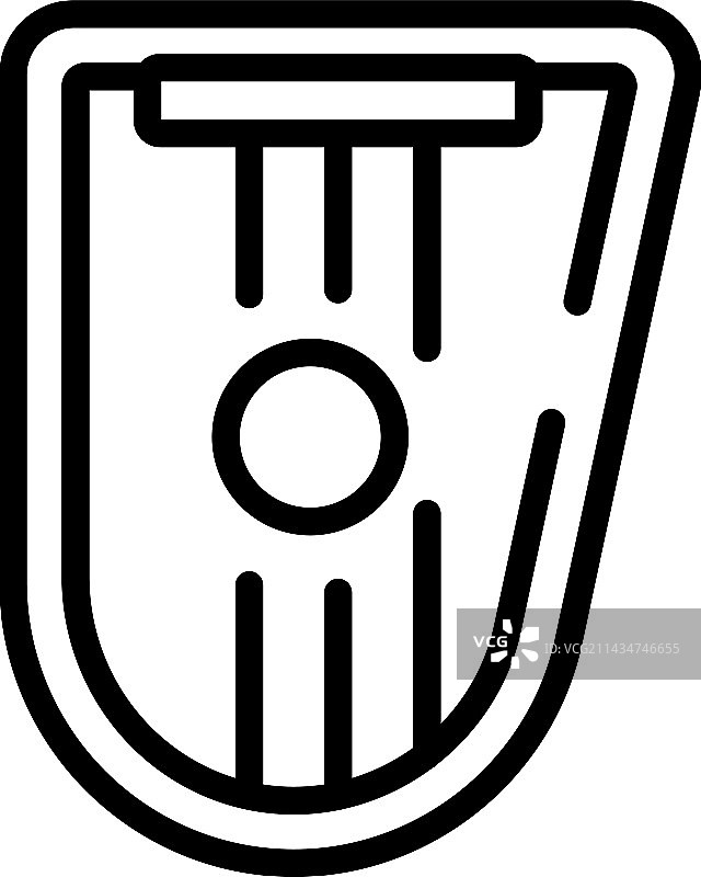 班卓琴康特勒琴图标轮廓音频图片素材