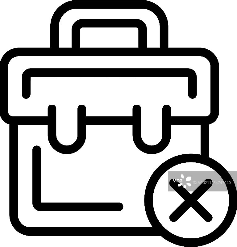 失业袋子轮廓贫困人口图片素材