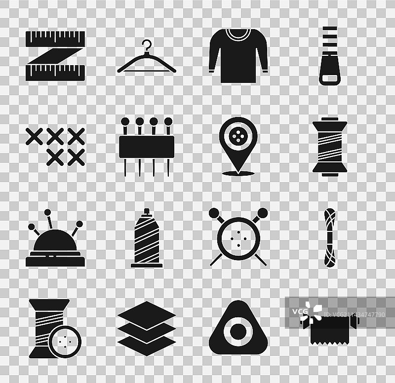 纺织面料卷纱缝纫线素材图片素材