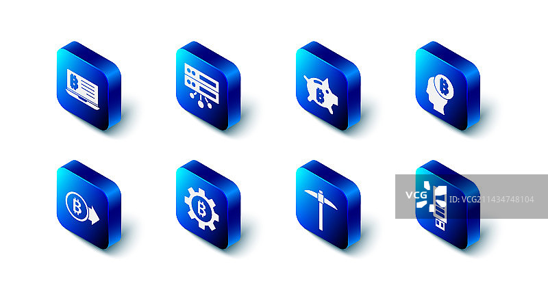 比特币储蓄罐服务器设置图片素材