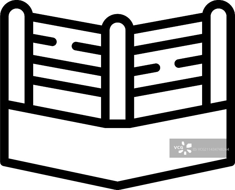 拳击淘汰赛图标轮廓图片素材