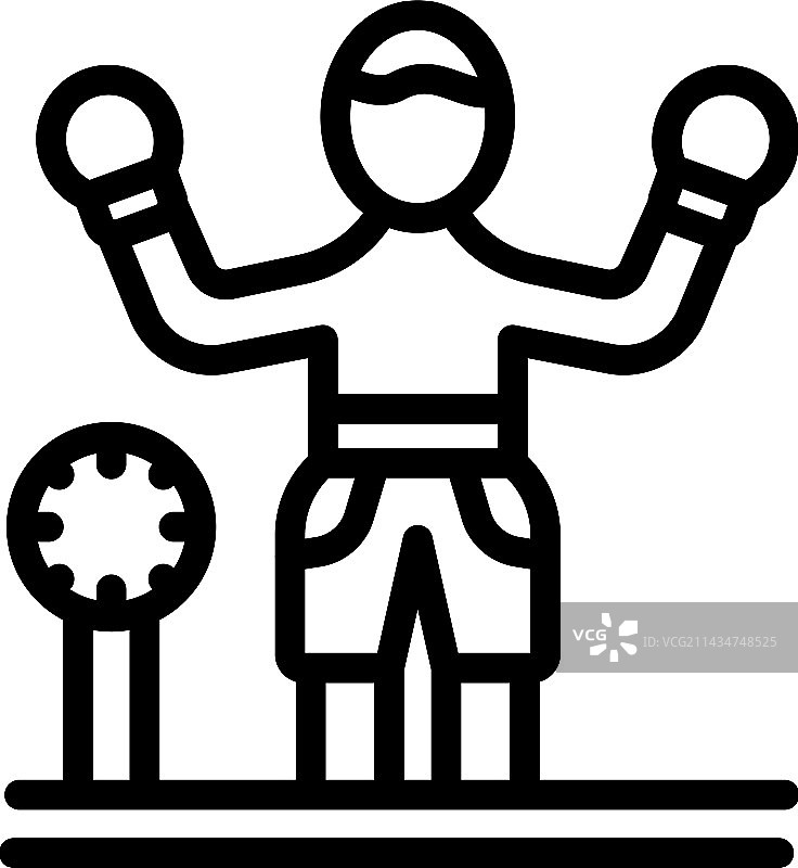 拳击俱乐部冠军图标图片素材