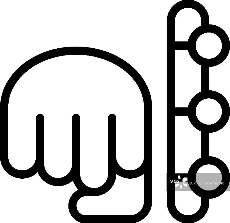 搏击俱乐部拳击力量线稿图标图片素材