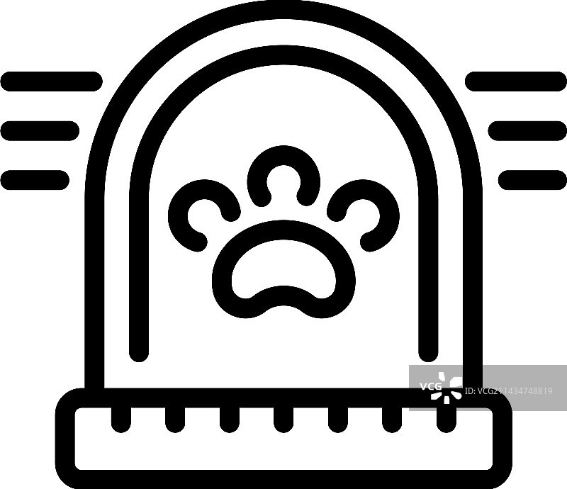 宠物汽车救护车图标：狗狗救援图片素材