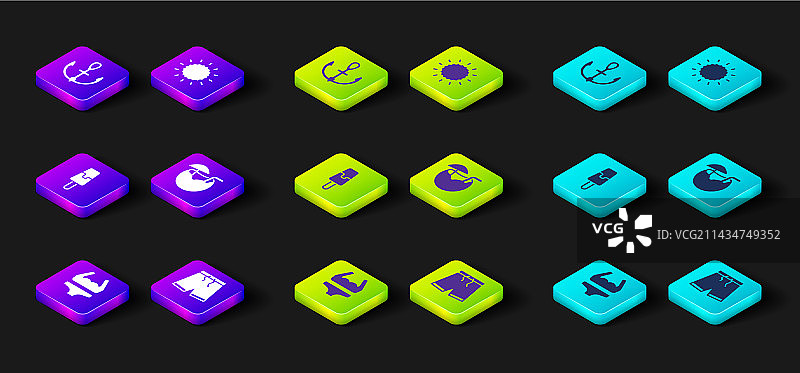 泳装泳裤冰淇淋椰子套装图片素材