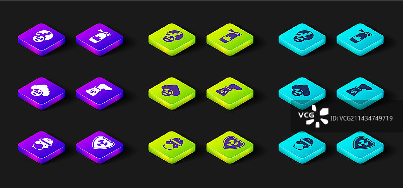 身穿防护服的核反应堆工人图片素材