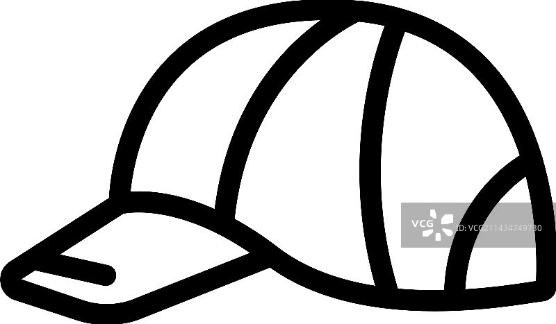 棒球帽轮廓图标图片素材