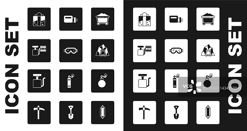 矿用煤车安全护目镜套装图片素材