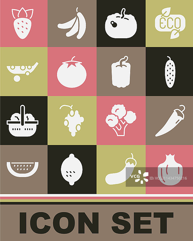 石榴辣椒黄瓜合集图片素材