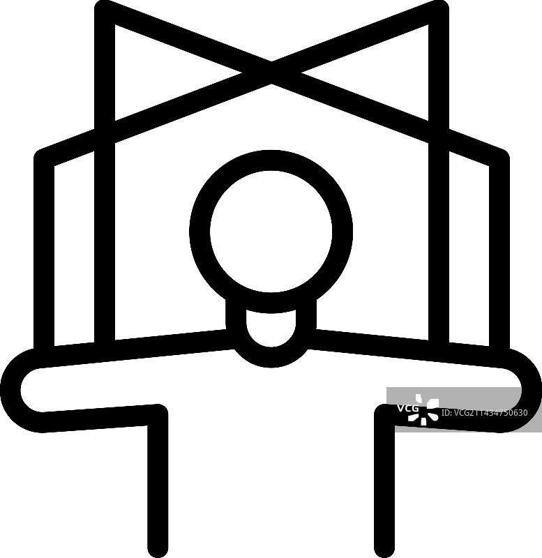 玩偶控制图标轮廓图片素材