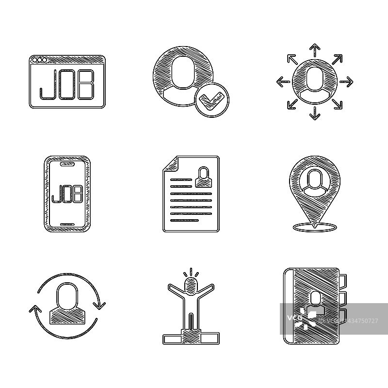 高效员工简历图片素材