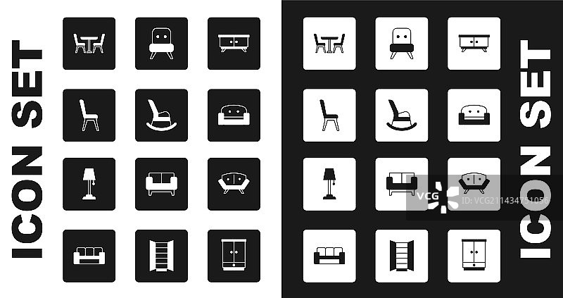 家具床头柜摇椅图片素材