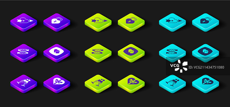 香槟杯糖果心形礼盒套装图片素材