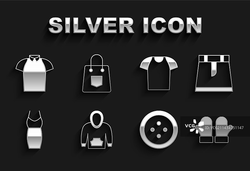 连帽衫、裙子、圣诞手套和缝纫用品组合图片素材