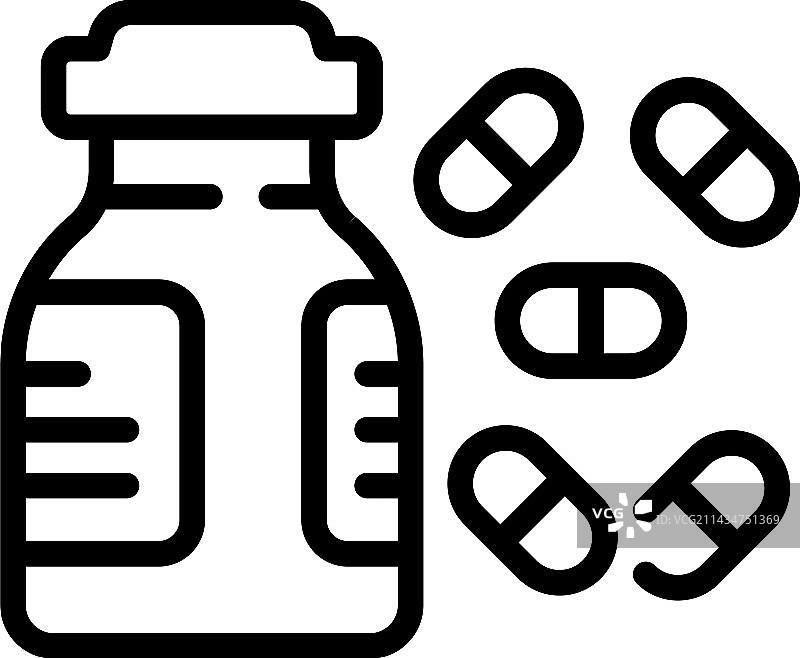 胶囊免疫力图标轮廓人群图片素材