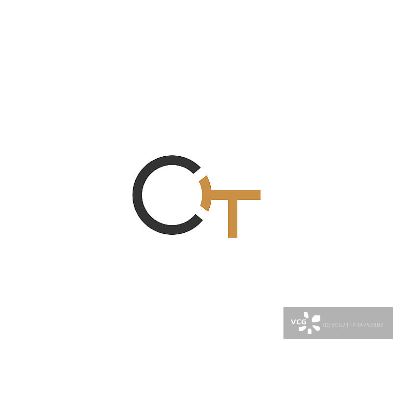 字母缩写Logo CT TC C和T图片素材