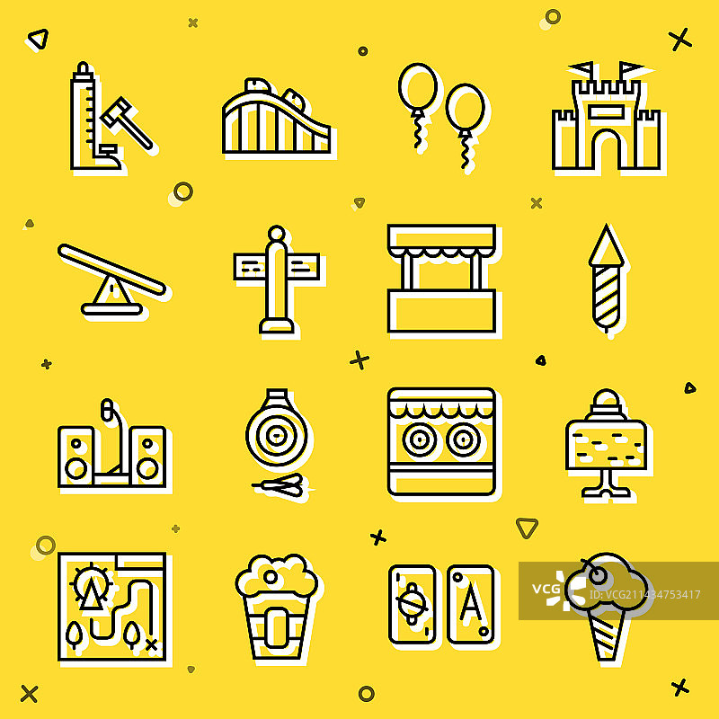 华夫饼冰淇淋甜筒与魔法球图片素材