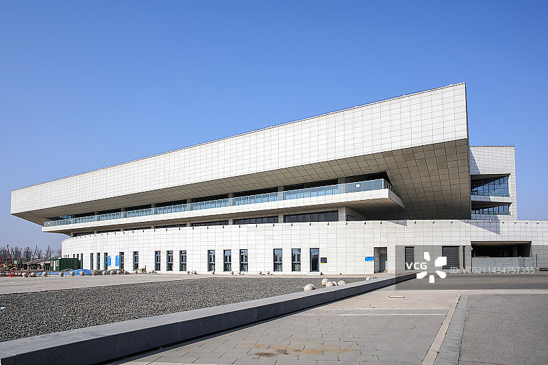 中国山东青岛国信文体游泳健身中心，平度奥体中心体育馆图片素材