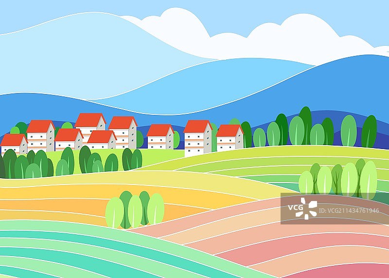 乡村风景图片素材