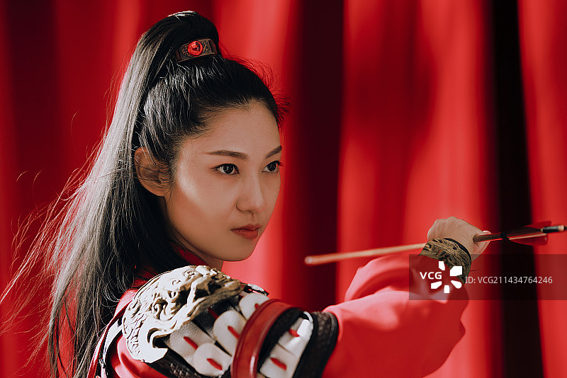 英姿飒爽的女将军图片素材