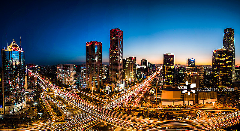 国贸桥的夜晚图片素材