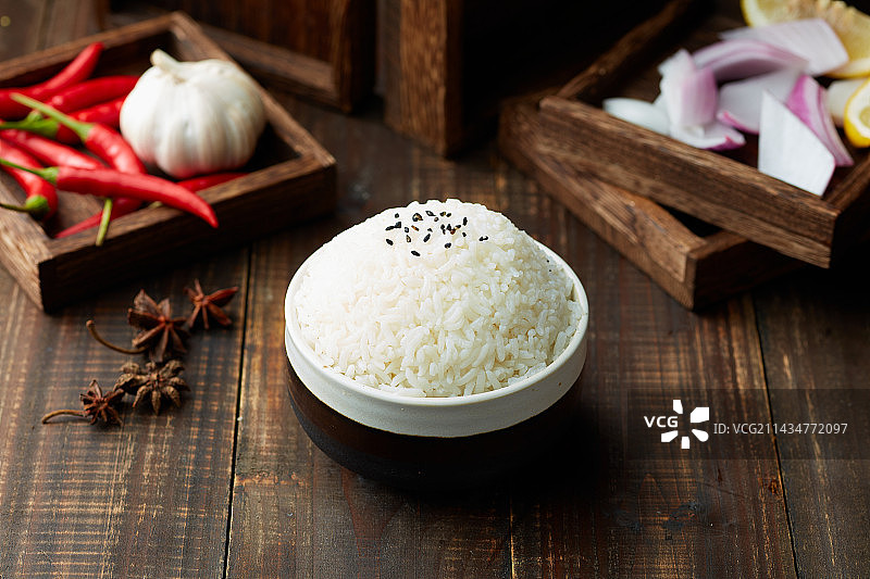 五常大米饭图片素材