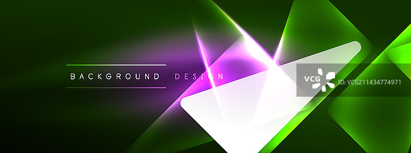 充满活力的几何霓虹灯闪亮线背景图片素材