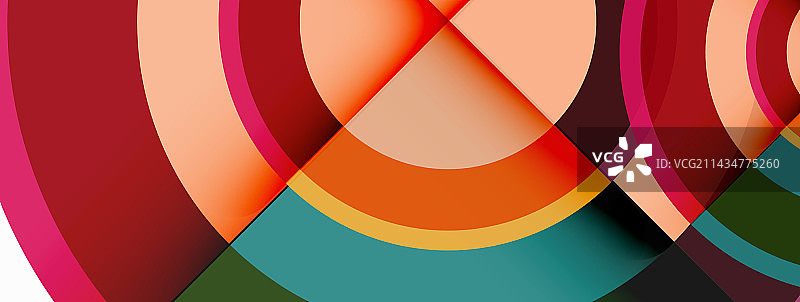 带阴影的圆圈时髦的最小几何图片素材